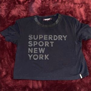 Superdry crop shirt, size medium, never worn